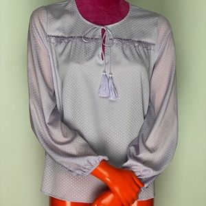 Tassel Tie Blouse
